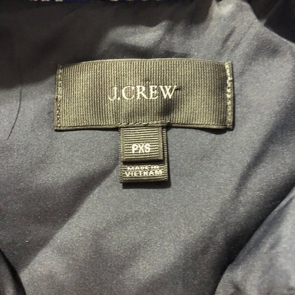 J Crew Puffy Winter Vest Womens PXS Blue White Pockets Fair Isle Excursion Outer - Picture 5 of 15